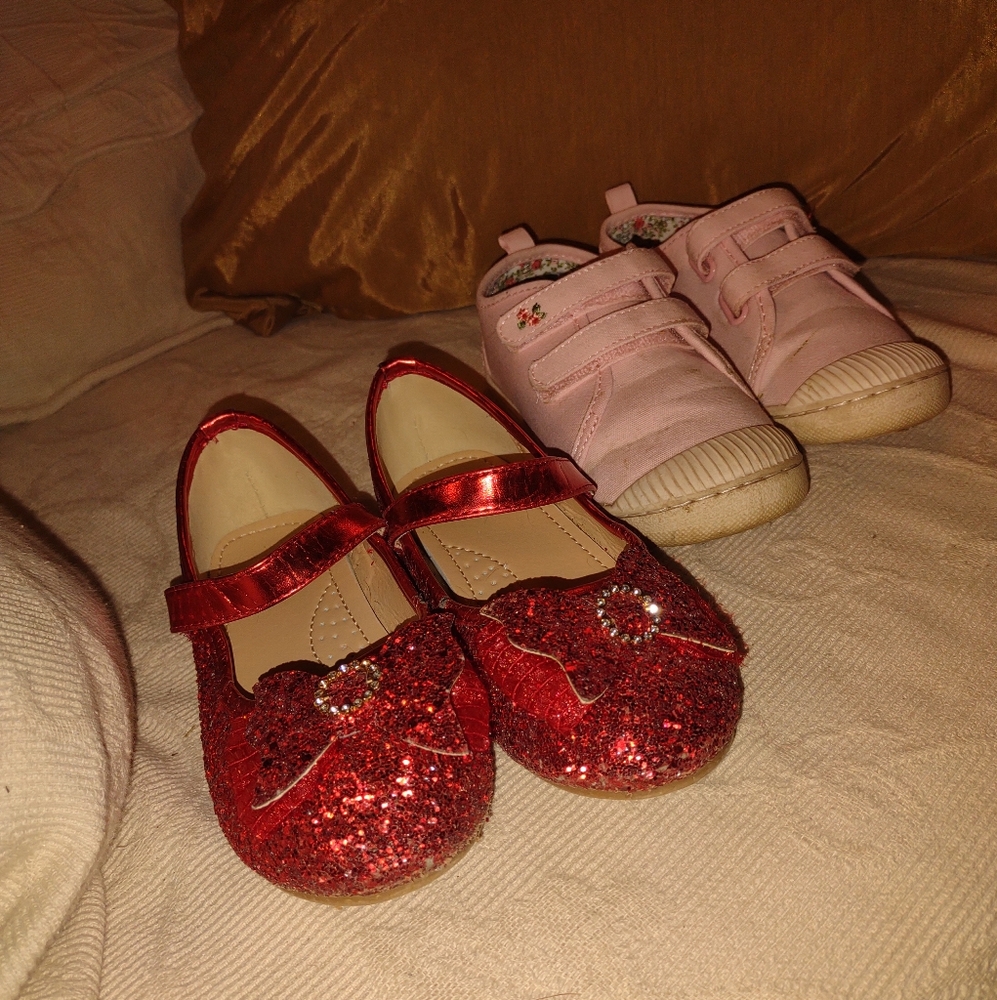Girls size 11 Dress Shoe and Tennis Shoe Bundle